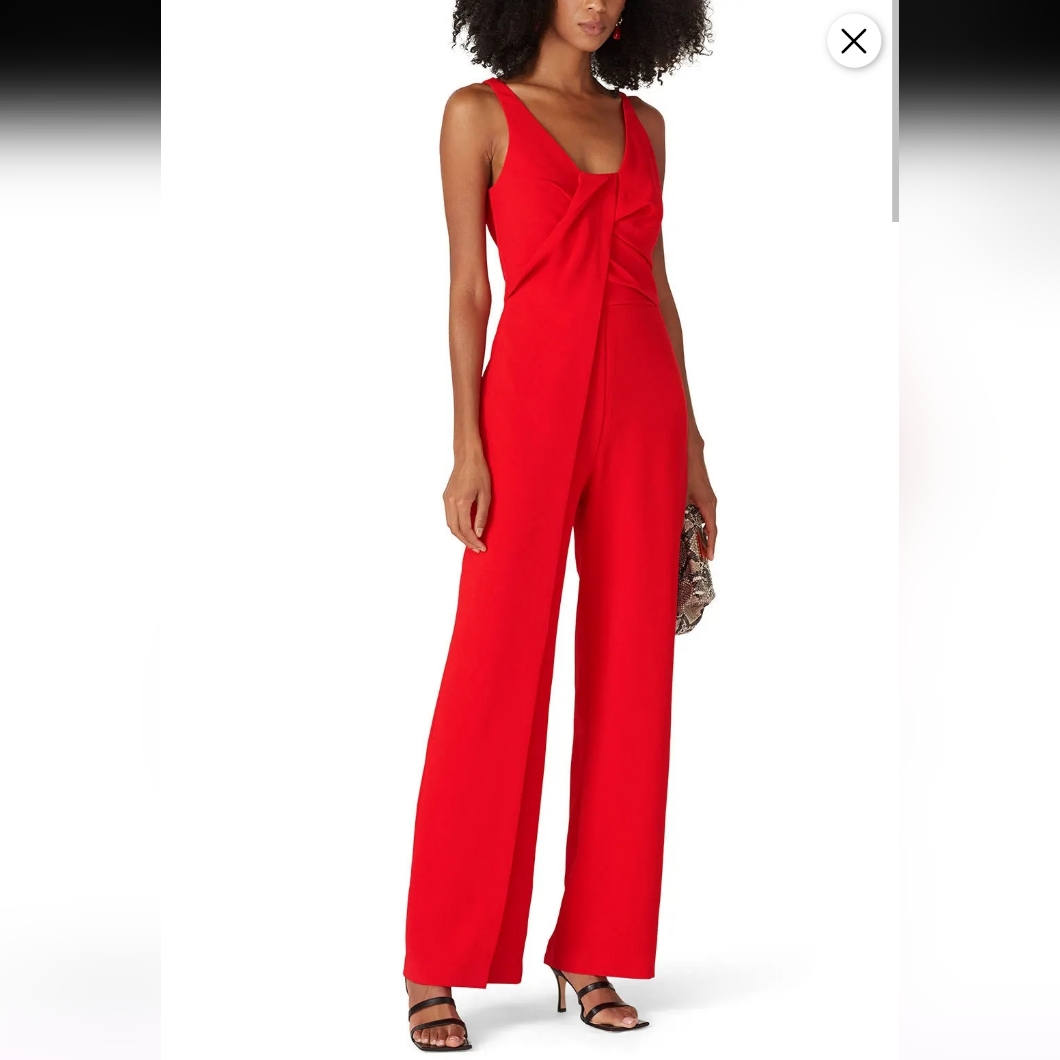 Trina Turk Hedy Red Jumpsuit Size 8